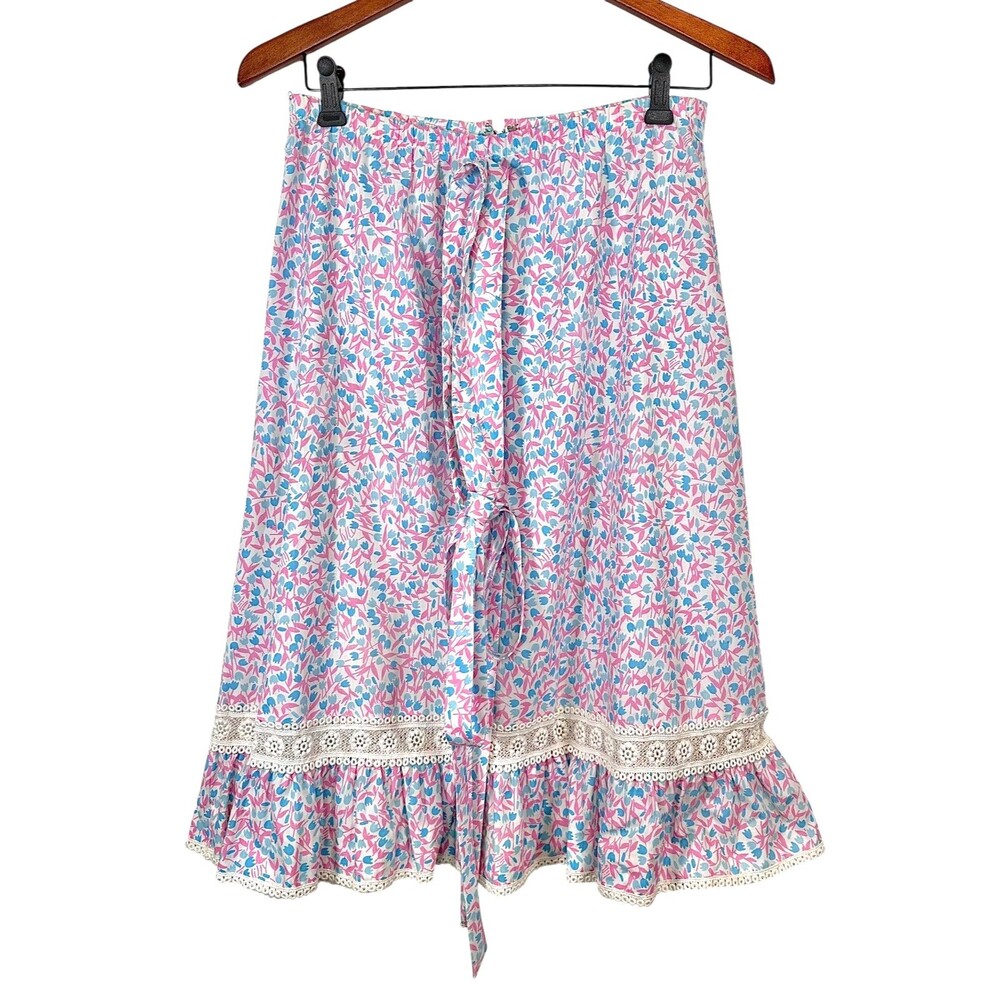 Vintage Lilly Pulitzer THE LILLY Floral Eyelet Skirt
